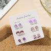 Alloy Fruit Shape Dripping Oil Design Women's Earrings Set