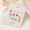 Alloy Fruit Shape Dripping Oil Design Women's Earrings Set