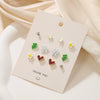 Alloy Fruit Shape Dripping Oil Design Women's Earrings Set