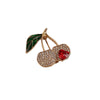 Alloy Fruit Shape Electroplated Women's Fashion Fresh Sweet Cute Cherry Brooch Original Design