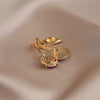 Alloy Fruit Shape Electroplated Women's Fashion Fresh Sweet Cute Cherry Brooch Original Design