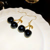 Alloy Fruit Shaped Diamond Set Women's Earrings