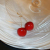 Alloy Fruit Shaped Diamond Set Women's Earrings