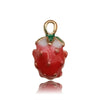 Alloy Fruit Style Dripping Oil Pendant Jewelry Accessories