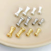 Alloy Fun Bone Beads Electroplated Ins Style Diy Accessories For Jewelry Making