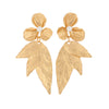 Alloy Geometric And Flower Patterned Electroplated Threedimensional Ginkgo Leaf Women's Earrings