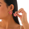 Alloy Geometric And Flower Patterned Electroplated Threedimensional Ginkgo Leaf Women's Earrings