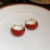 Alloy Geometric And Heart Shape Highend Elegant Women's Electroplating Earrings