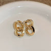 Alloy Geometric And Heart Shape Highend Elegant Women's Electroplating Earrings