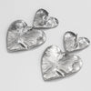 Alloy Geometric And Heart Shape Liquid Love Tassel Earrings For Women With Electroplating