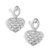 Alloy Geometric And Heart Shape Liquid Love Tassel Earrings For Women With Electroplating