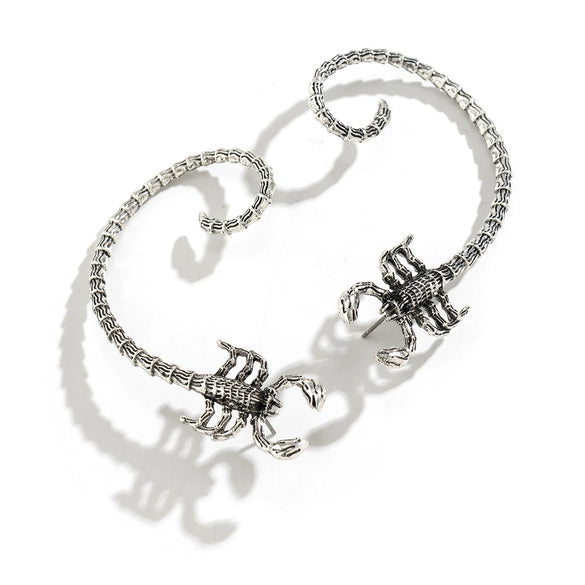 Alloy Geometric Animal Zodiac Electroplated Hip Hop Style Ear Studs And Ear Clips