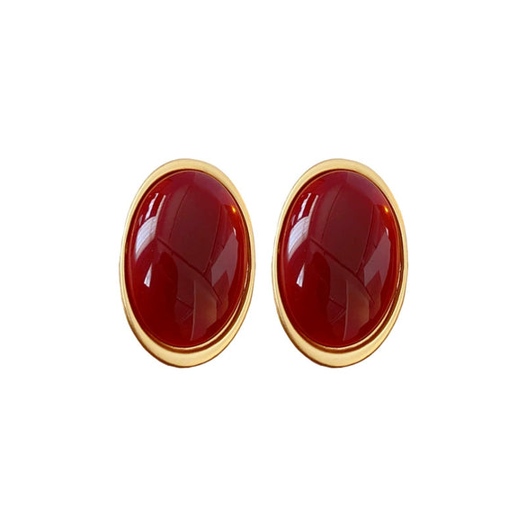 Alloy Geometric Ankola Red Electroplated Earrings For Women