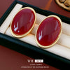 Alloy Geometric Ankola Red Electroplated Earrings For Women