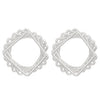 Alloy Geometric Asymmetrical Vortex Twisted Line Electroplated Women's Earrings