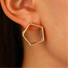 Alloy Geometric Asymmetrical Vortex Twisted Line Electroplated Women's Earrings
