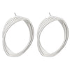 Alloy Geometric Asymmetrical Vortex Twisted Line Electroplated Women's Earrings