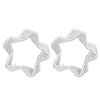 Alloy Geometric Asymmetrical Vortex Twisted Line Electroplated Women's Earrings