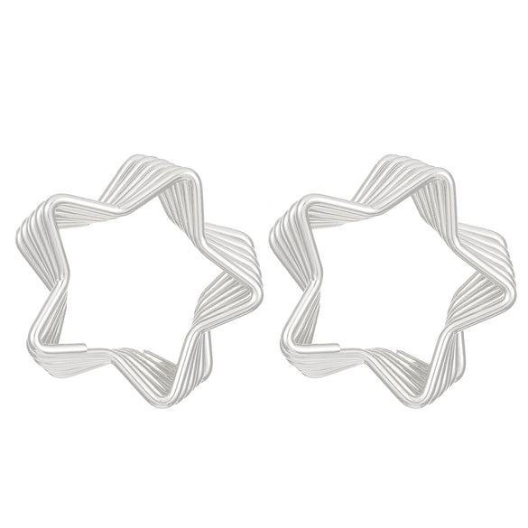 Alloy Geometric Asymmetrical Vortex Twisted Line Electroplated Women's Earrings