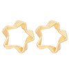 Alloy Geometric Asymmetrical Vortex Twisted Line Electroplated Women's Earrings