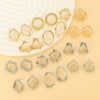 Alloy Geometric Asymmetrical Vortex Twisted Line Electroplated Women's Earrings