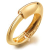 Alloy Geometric Asymmetrical Wide Bracelet For Women Punk Style Electroplated