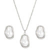 Alloy Geometric Baroque Pearl Collar Choker Necklace With Electroplating For Women