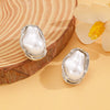 Alloy Geometric Baroque Pearl Collar Choker Necklace With Electroplating For Women