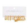 Alloy Geometric Butterfly Snake Earrings 5Piece Set Electroplated For Women