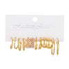 Alloy Geometric Butterfly Snake Earrings 5Piece Set Electroplated For Women