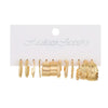 Alloy Geometric Butterfly Snake Earrings 5Piece Set Electroplated For Women