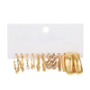 Alloy Geometric Butterfly Snake Earrings 5Piece Set Electroplated For Women