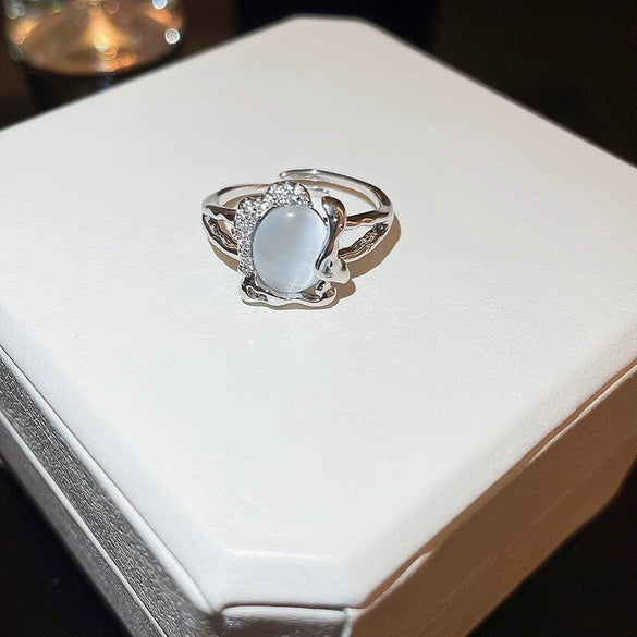 Alloy Geometric Cartoon Pearl Ring And Bracelet For Women With Electroplating Design