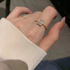 Alloy Geometric Cartoon Pearl Ring And Bracelet For Women With Electroplating Design