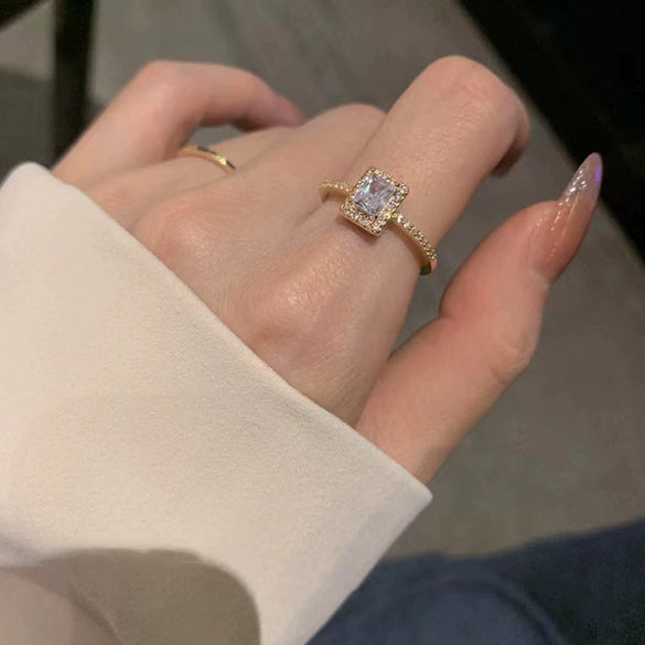 Alloy Geometric Cartoon Pearl Ring And Bracelet For Women With Electroplating Design