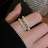Alloy Geometric Cartoon Pearl Ring And Bracelet For Women With Electroplating Design
