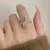 Alloy Geometric Cartoon Pearl Ring And Bracelet For Women With Electroplating Design