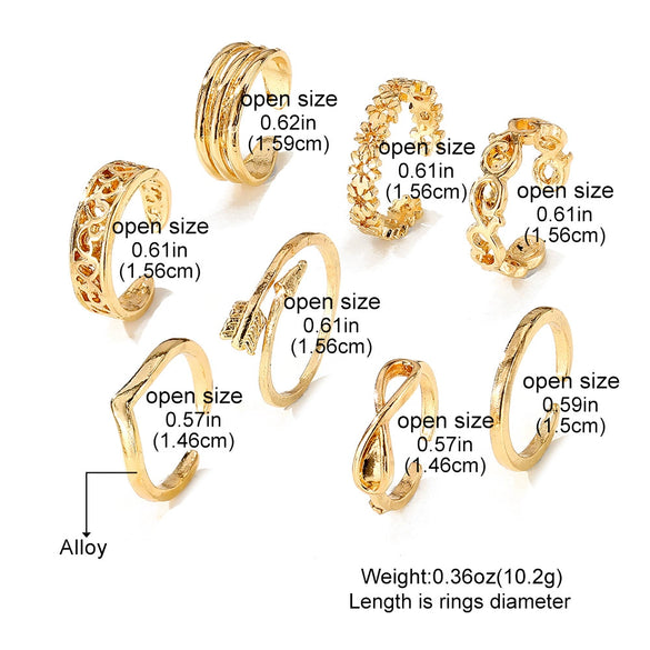 Alloy Geometric Carved Hollow Multielement Women's Foot Ring Jewelry