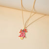 Alloy Geometric Christmas Cartoon Elk Snowman Bell Pendant Necklace For Women