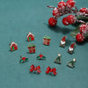Alloy Geometric Christmas Earrings Electroplating For Women