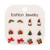 Alloy Geometric Christmas Earrings Electroplating For Women