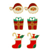 Alloy Geometric Christmas Earrings Electroplating For Women