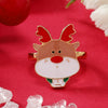 Alloy Geometric Christmas Ring For Women With Dripping Oil Treatment