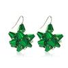 Alloy Geometric Christmasthemed Electroplating Earrings With Snowflake Bell Elk Tassel Elements