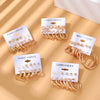 Alloy Geometric Circle Pearl Butterfly Exaggerated Twisted Women Earrings Electroplated