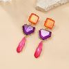 Alloy Geometric Color Matching Electroplated Women's Earrings