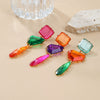 Alloy Geometric Color Matching Electroplated Women's Earrings