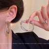 Alloy Geometric Cross Circle Electroplated Women's Earrings