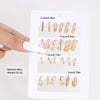 Alloy Geometric Cshaped Electroplated Women's Earrings
