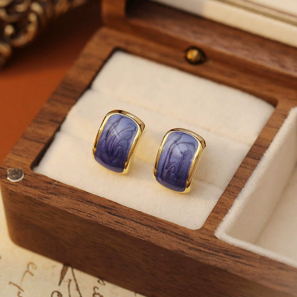 Alloy Geometric Cshaped Electroplated Women's Earrings